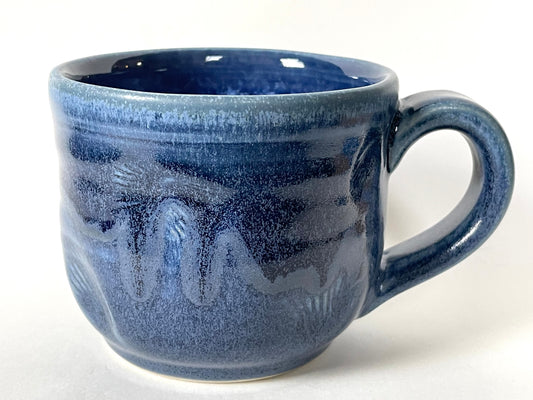 Shell Imprint Mugs, Blue